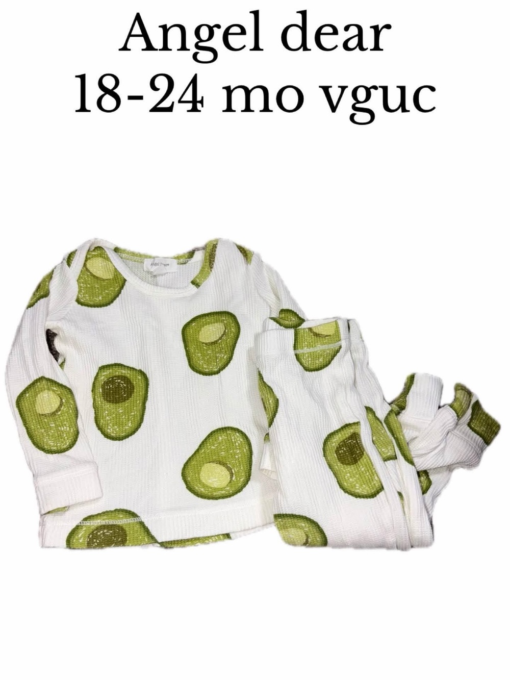 Angel dear 18-24 mo avocado pajamas